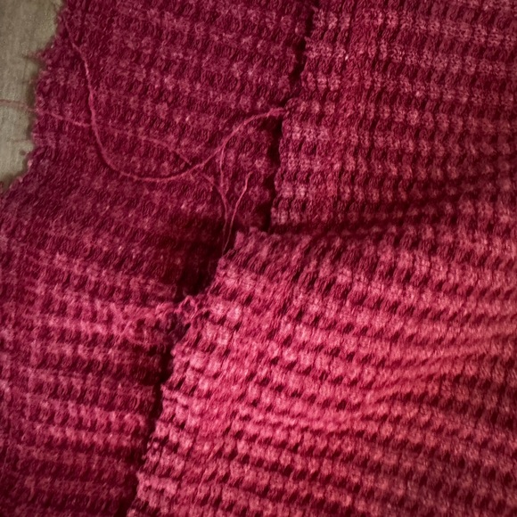 Altar'd State Distressed Oversized V-Neck - Picture 8 of 8